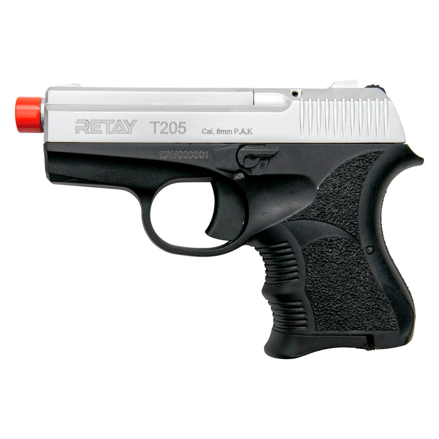 Retay T205 Model 8MM Front Firing Blank Gun Nickel Finish - Tophatter's Guns'N'Weapons Store - FREE SHIPPING Collectible Weapons - Tophatter Daily Deals
