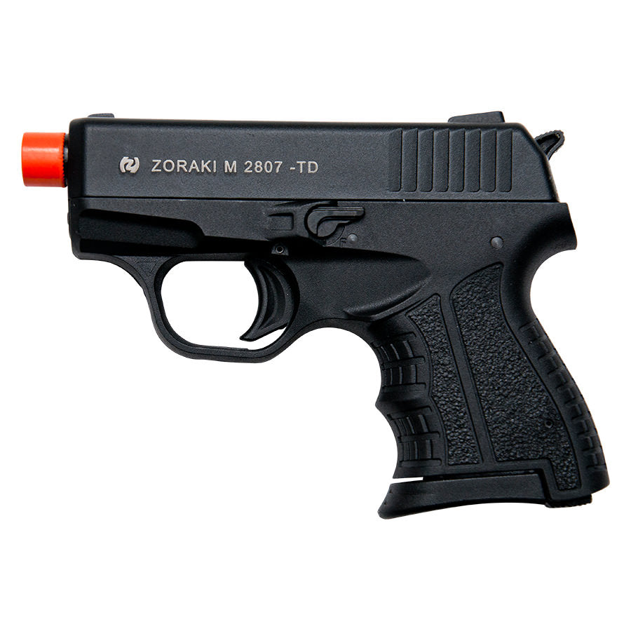 Zoraki M2807 Black Finish - 8MM Front Firing Blank Pistol Semi-Auto Gun Collectible Weapons - Tophatter Daily Deals