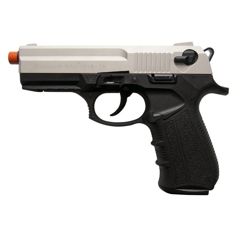 Zoraki 2918 9mm Satin Finish Front Firing Blank Gun - Tophatter's Guns'N'Weapons Store - FREE SHIPPING Collectible Weapons - Tophatter Daily Deals