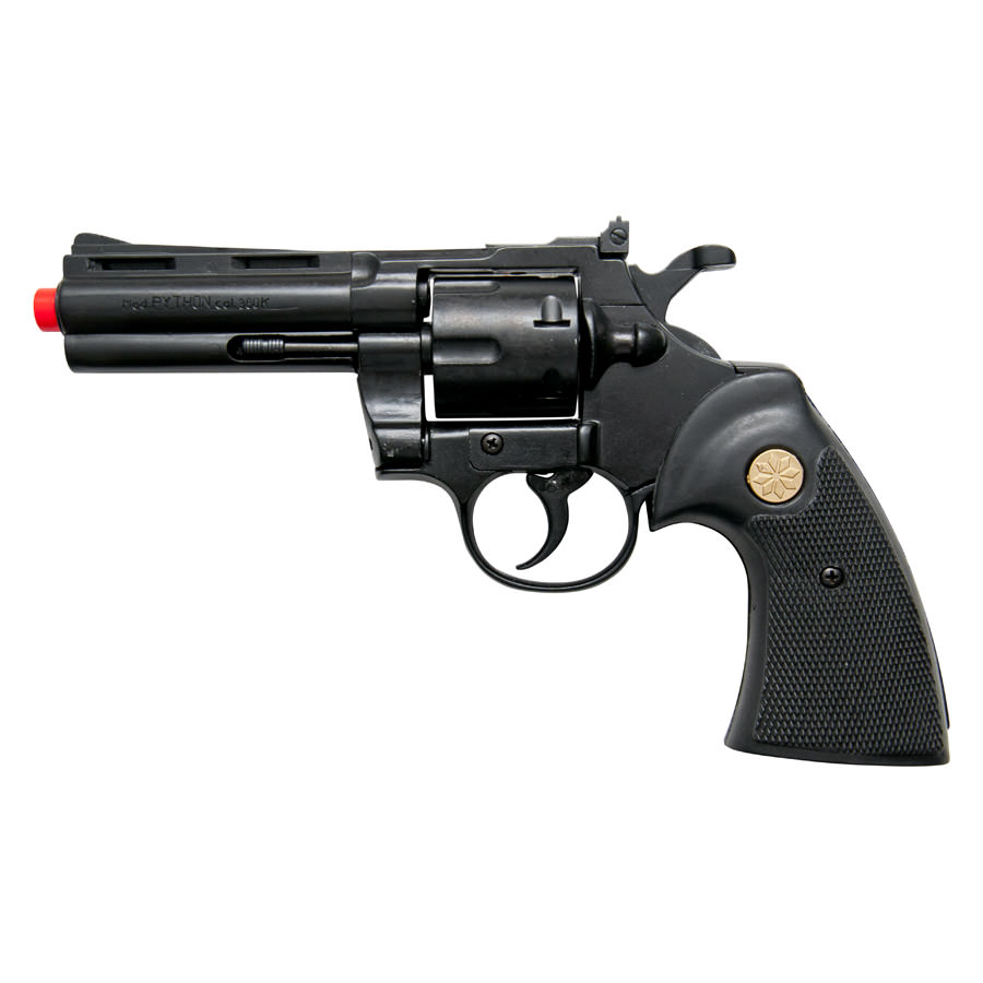 Kimar PYTHON Black Finish 9mm Front Firing Blank Revolver - TOPHATTER'S ARMORY DEALS Collectible Weapons - Tophatter Daily Deals