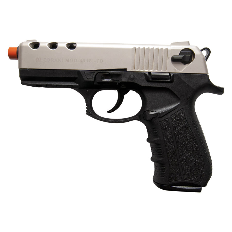 Zoraki 4918 Satin Finish Front Firing Blank Gun - Tophatter's Inc. Weapons Store Online Collectible Weapons - Tophatter Daily Deals