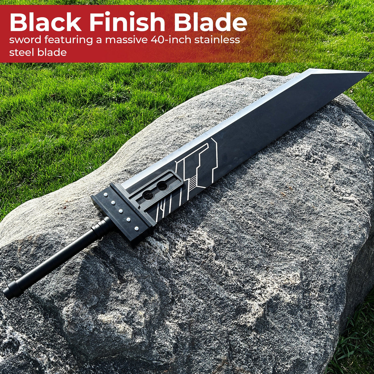 FF 55" Giant Metal Fantasy Sword swords - Tophatter Daily Deals