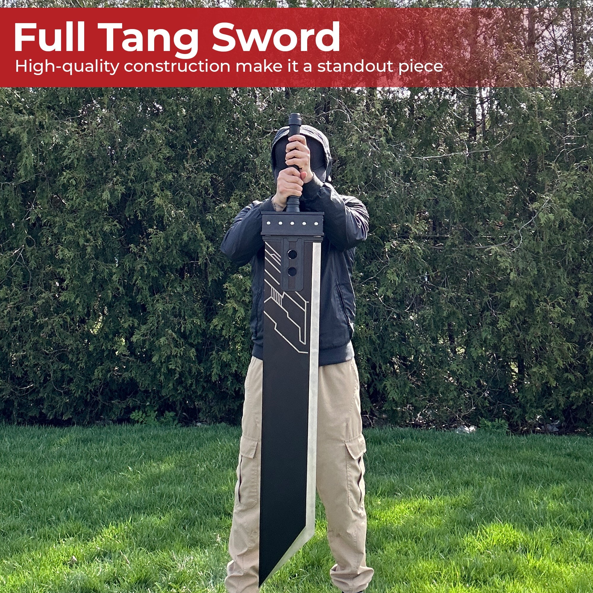 FF 55" Giant Metal Fantasy Sword swords - Tophatter Daily Deals