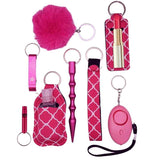 Fight Fobs® Pink Fenced Self Defense Key Chain Gift Set Basic Self-Defense Keychains - Tophatter Daily Deals