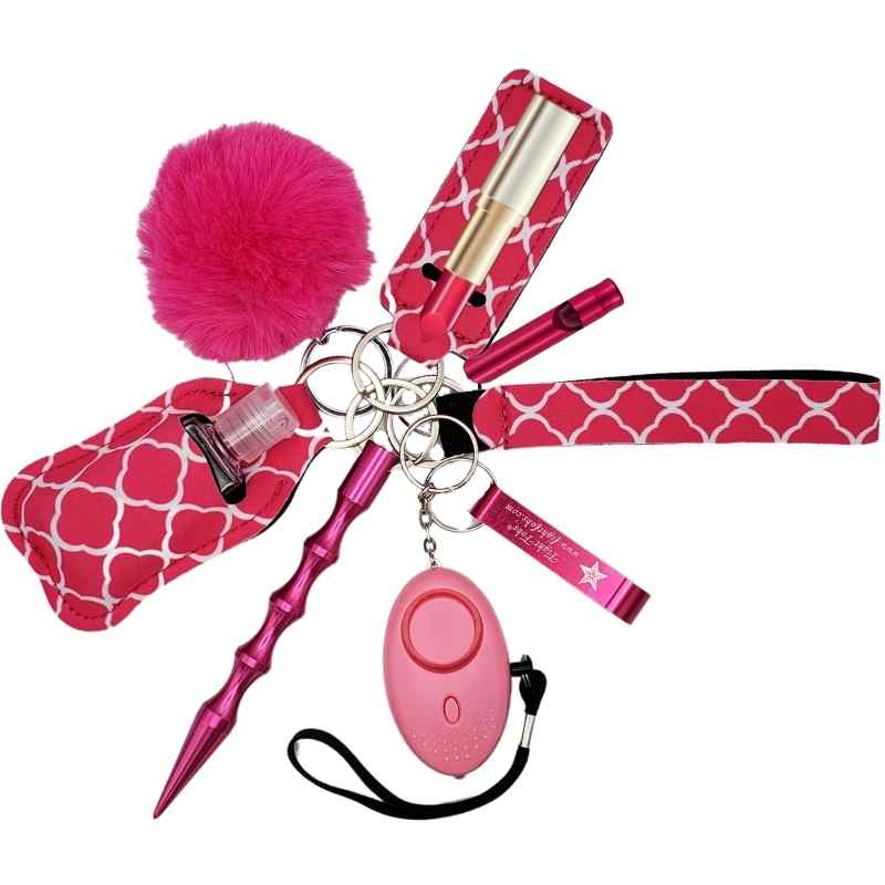 Fight Fobs® Pink Fenced Self Defense Key Chain Gift Set Self-Defense Keychains - Tophatter Daily Deals