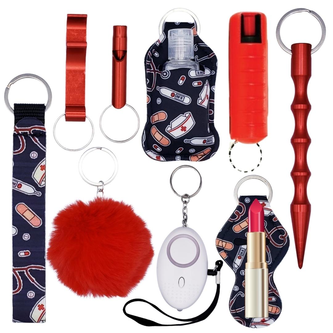 Fight Fobs® Medical Nurse/Doctor Self Defense Key Chain Gift Set Plus (+Pepper Spray) Self-Defense Keychains - Tophatter Daily Deals