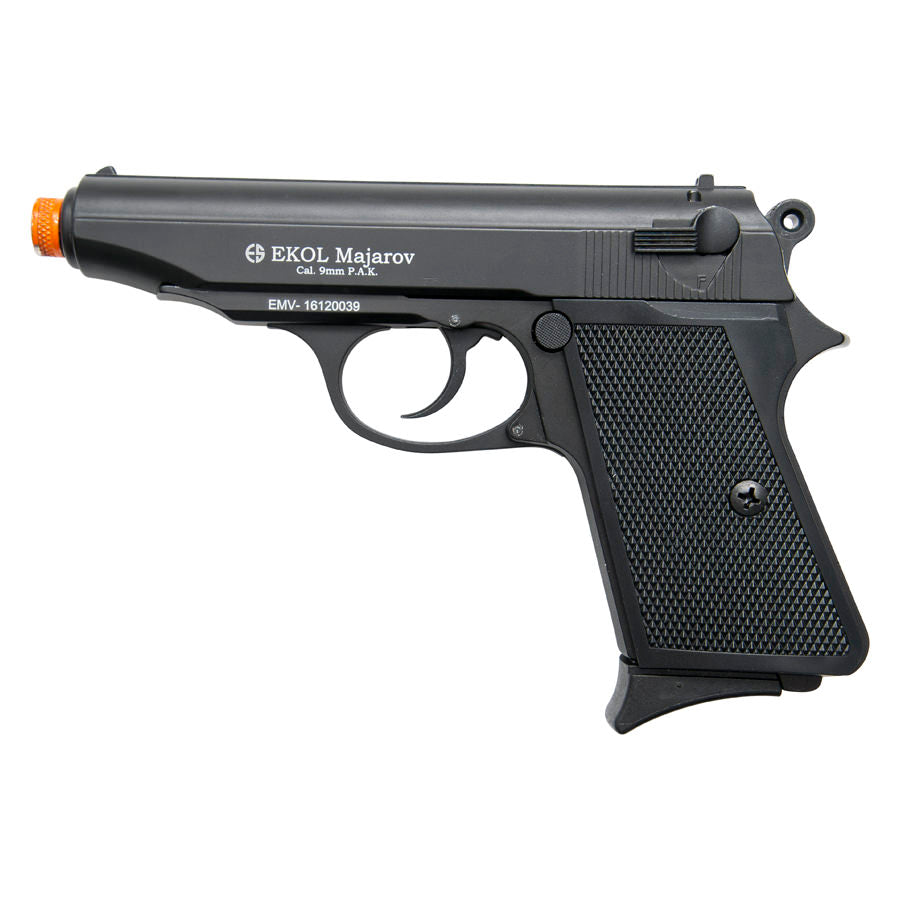 Majarov Semi Automatic Front Firing Blank Gun Black Finish - TOPHATTER'S ARMORY DEALS Collectible Weapons - Tophatter Daily Deals
