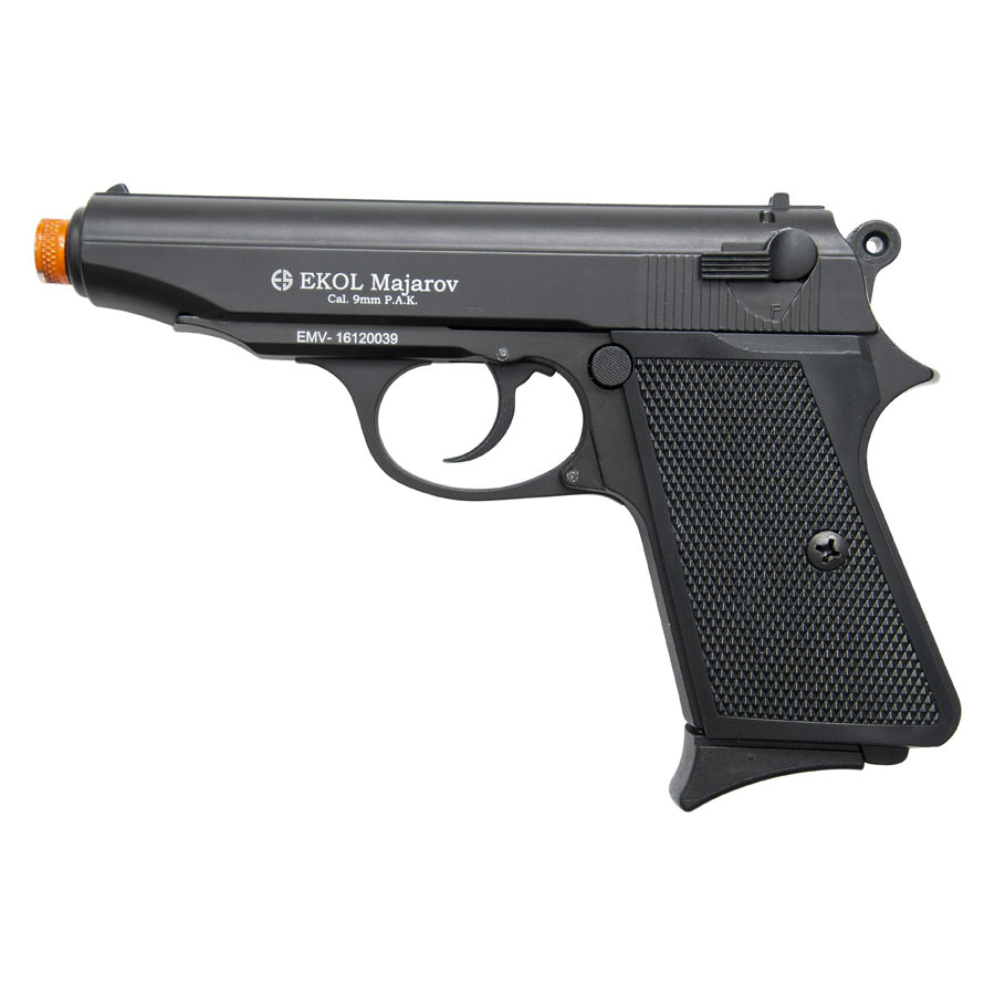 Majarov Semi Automatic Front Firing Blank Gun Black Finish - Tophatter's Guns'N'Weapons Store - FREE SHIPPING Collectible Weapons - Tophatter Daily Deals