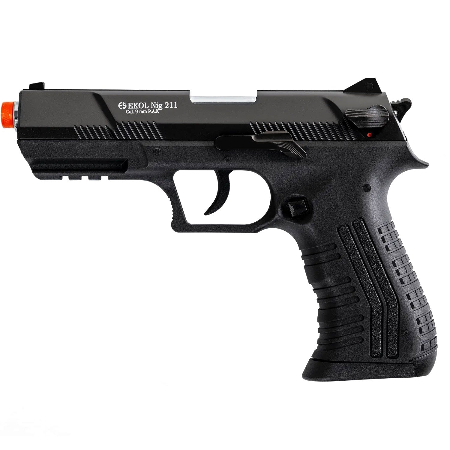 NIG 211 Front Firing Blank Gun Pistol Black Finish - TOPHATTER'S ARMORY DEALS Collectible Weapons - Tophatter Daily Deals