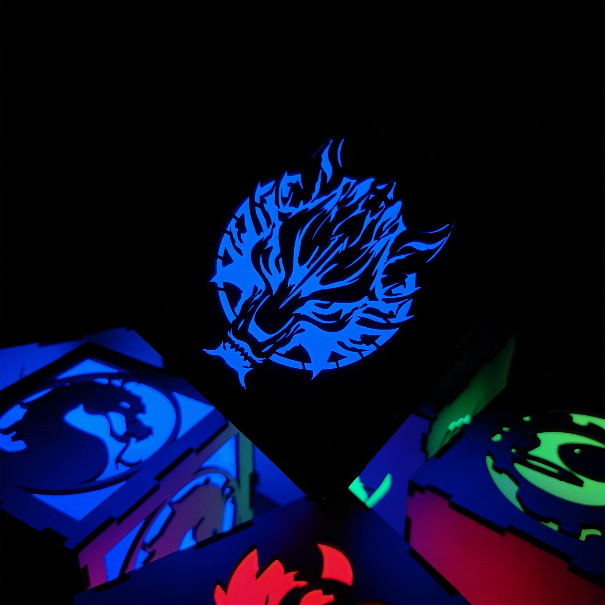 FF Wolf Head Neon Night Light - Tophatter Daily Deals