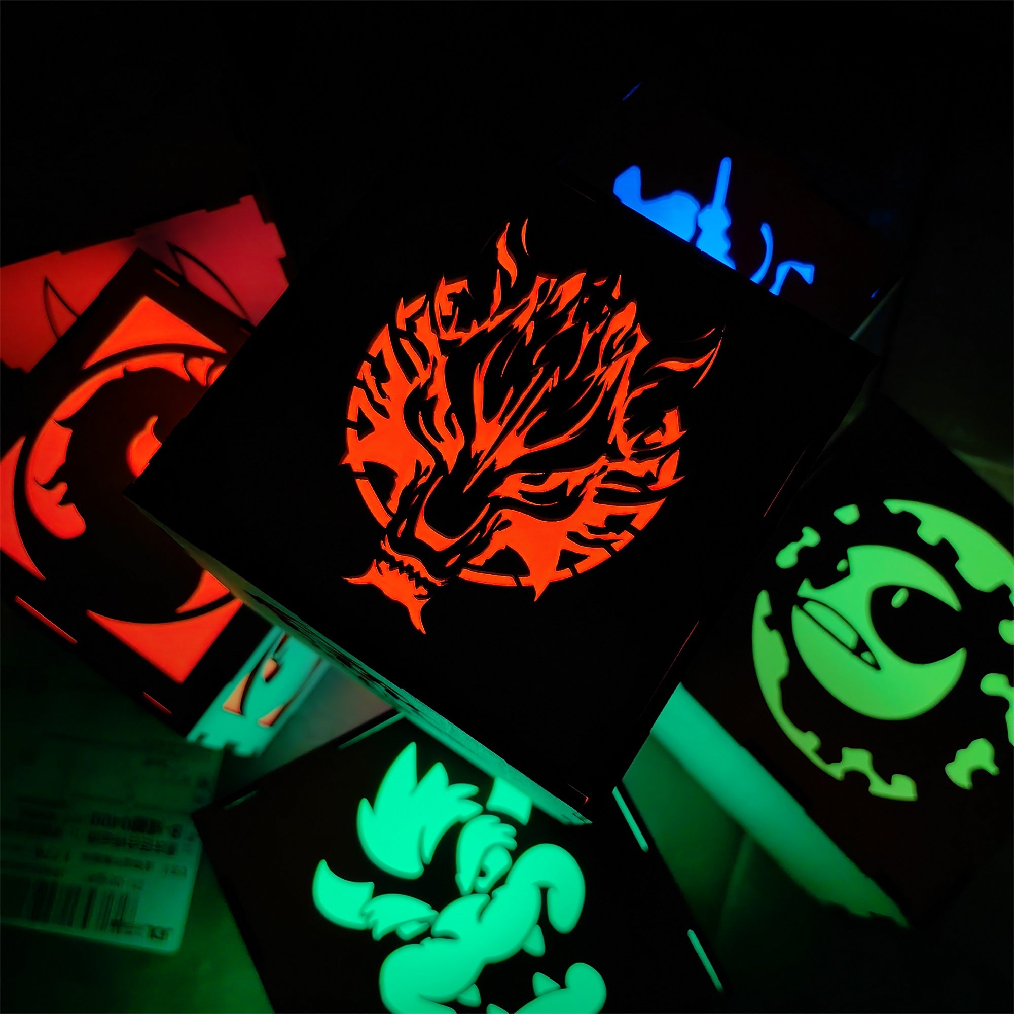 FF Wolf Head Neon Night Light - Tophatter Daily Deals