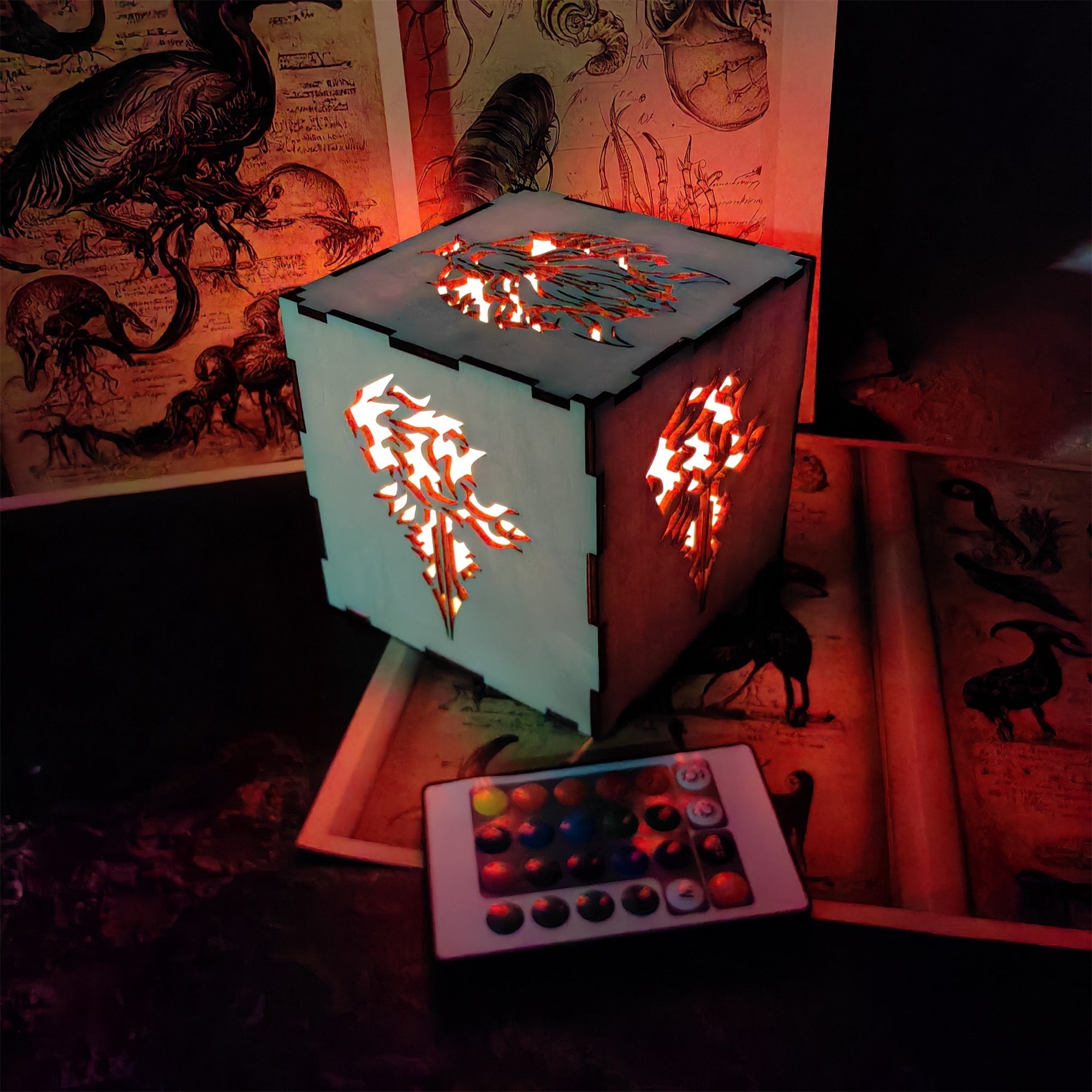 FF Wolf Head Neon Night Light - Tophatter Daily Deals