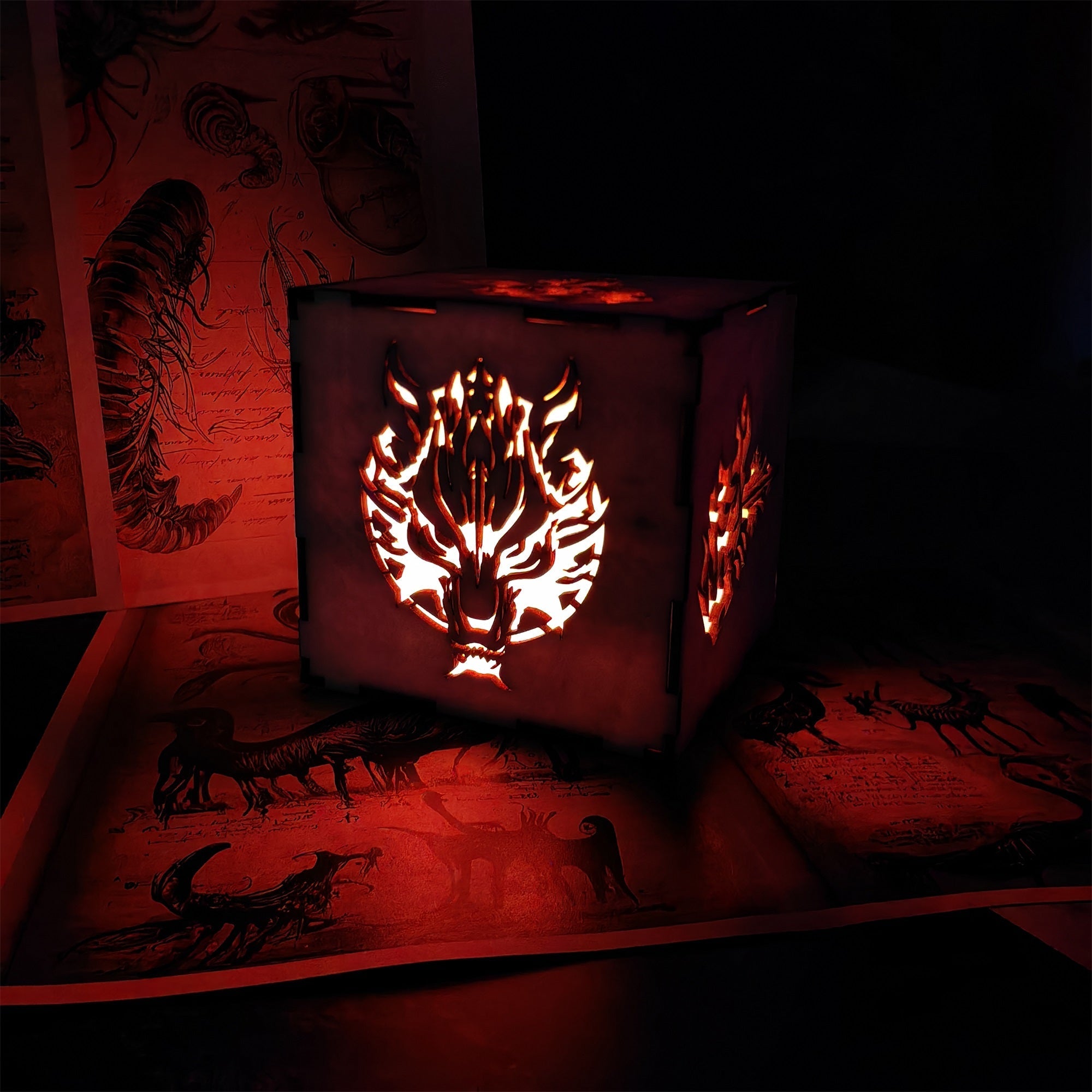 FF Wolf Head Neon Night Light - Tophatter Daily Deals