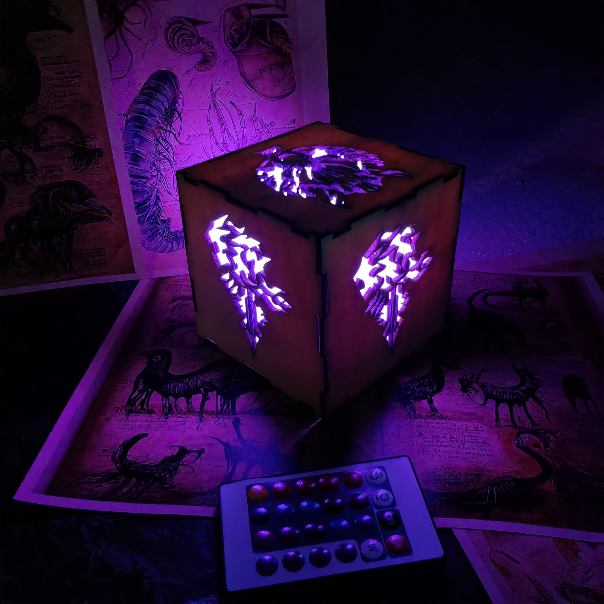 FF Wolf Head Neon Night Light - Tophatter Daily Deals