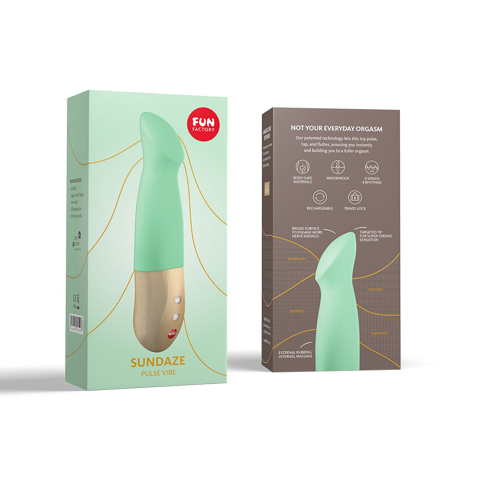 Fun Factory SUNDAZE Pistachio 17.5 cm Vibrator in Green > Vibrators > Standard Vibrators - Tophatter Daily Deals