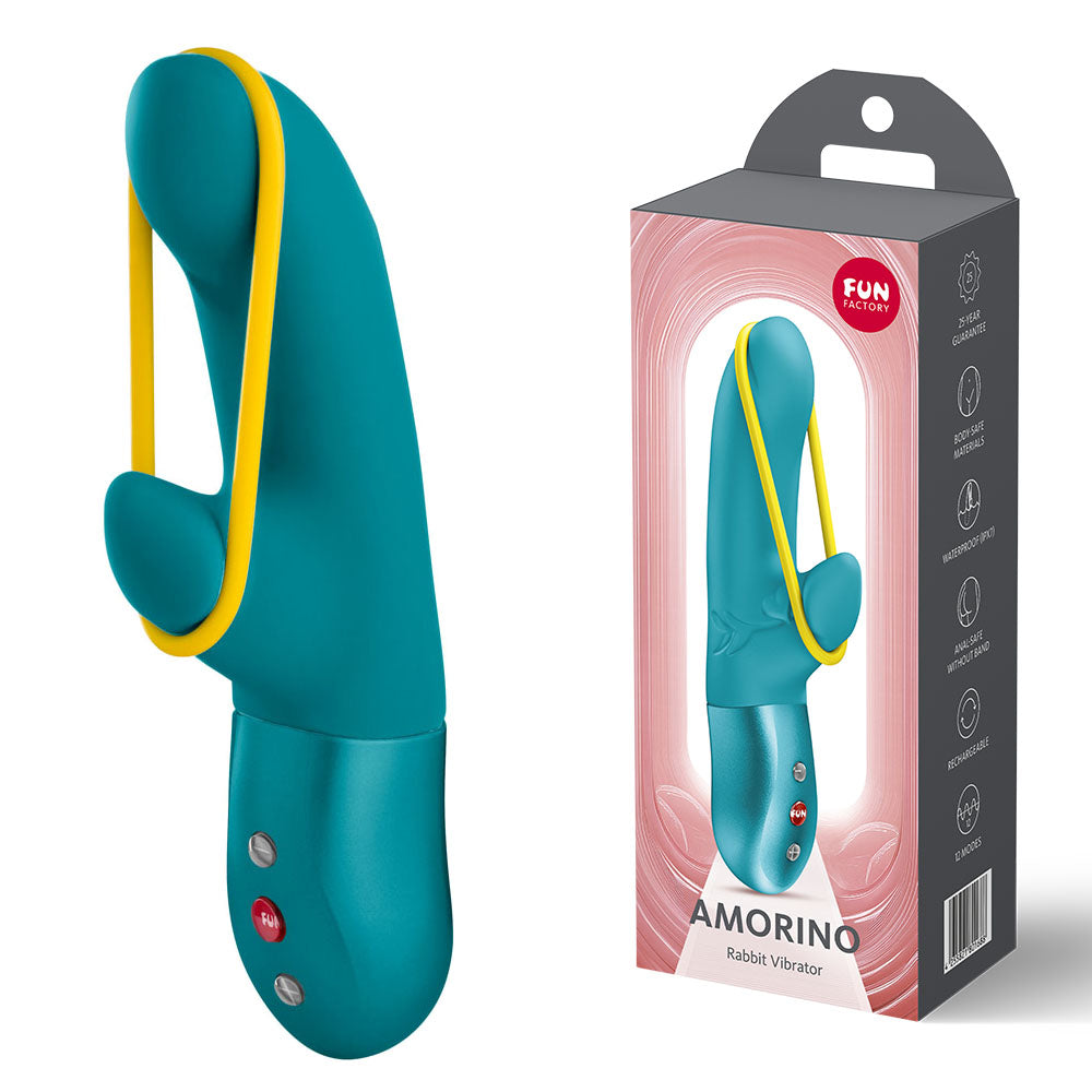 Fun Factory Amorino – USB Rechargeable Rabbit Vibrator > Vibrators > Ladies > Rabbit - Tophatter Daily Deals
