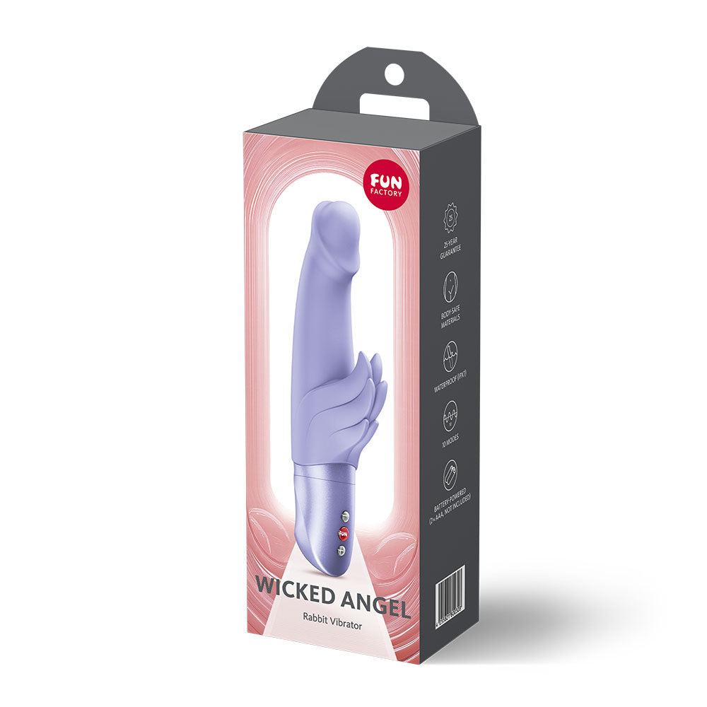 Fun Factory Wicked Angel – Ergonomic 9.5cm Insertable Length Rabbit Vibrator > Vibrators > Ladies > Rabbit - Tophatter Daily Deals