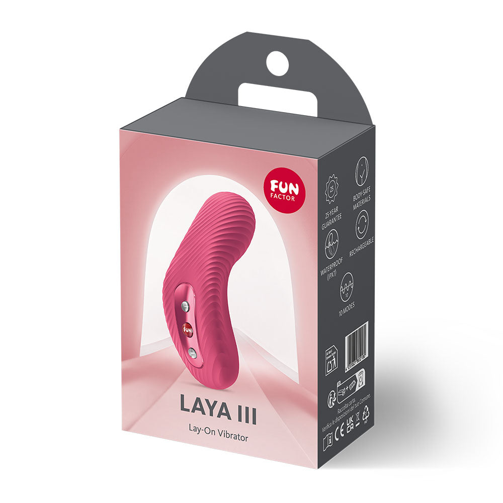 Fun Factory LAYA III Raspberry – USB-C Rechargeable Clitoral Stimulator > Sex Toys For Ladies > Clitoral Vibrators and Stimulators - Tophatter Daily Deals