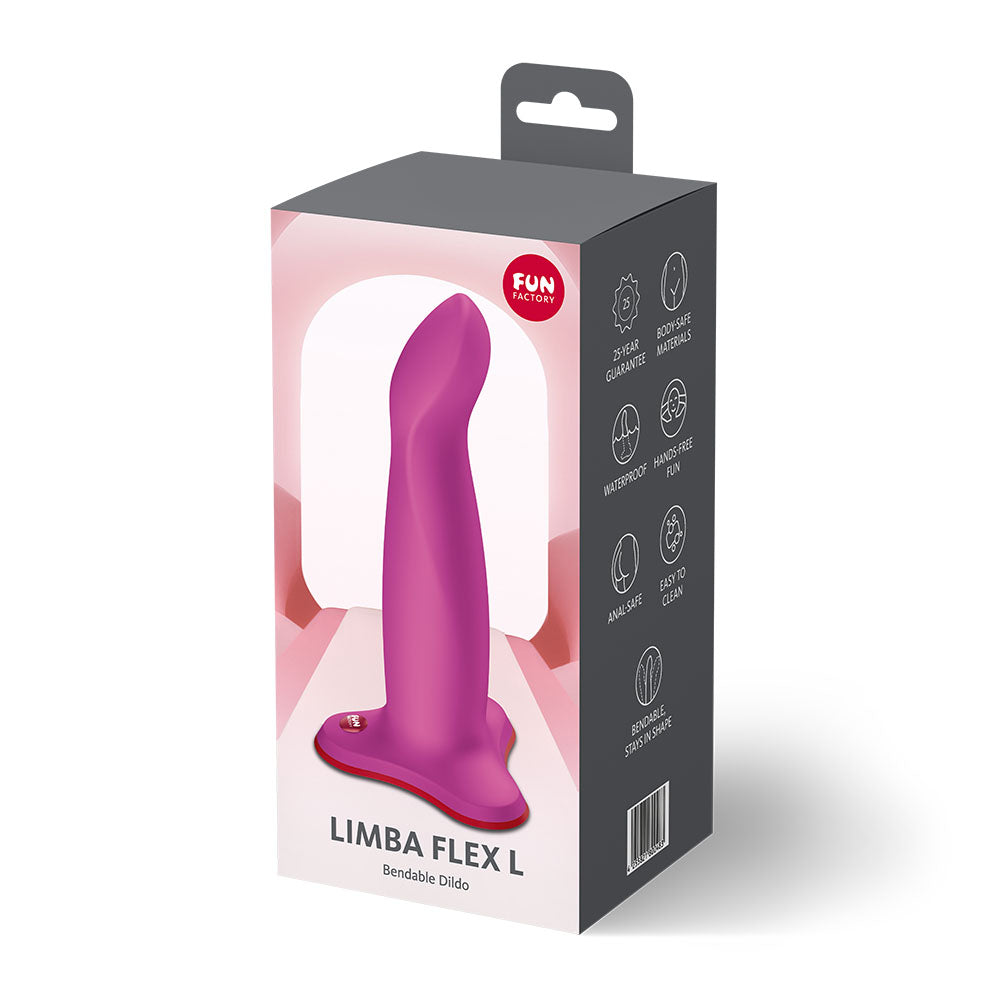 Fun Factory Limba Flex (Magenta) – 17.8 cm Flexible Dildo > Dildos > Realistic Dildos - Tophatter Daily Deals