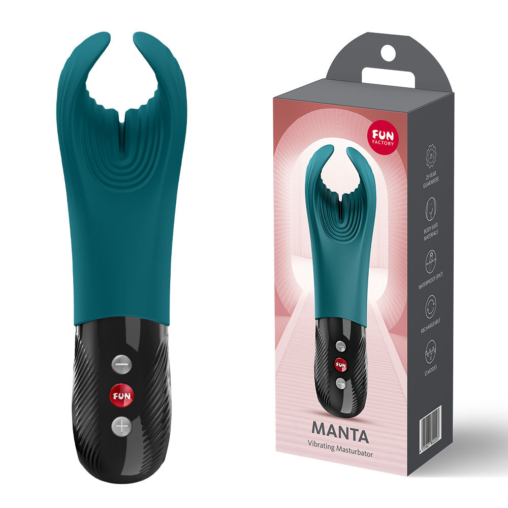 Manta Vibrating Masturbator (Bottle Green) – Powerful Vibrations Masturbator > Sex Toys > Couples Toys - Tophatter Daily Deals