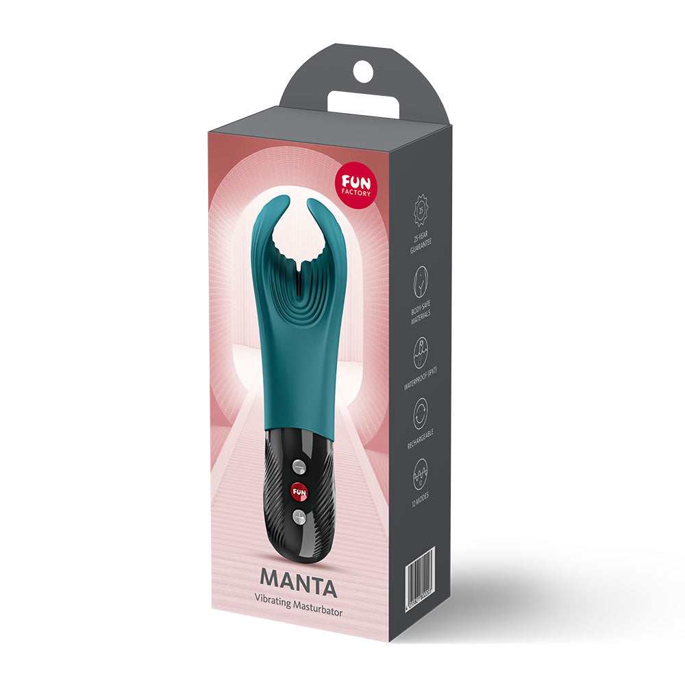 Manta Vibrating Masturbator (Bottle Green) – Powerful Vibrations Masturbator > Sex Toys > Couples Toys - Tophatter Daily Deals