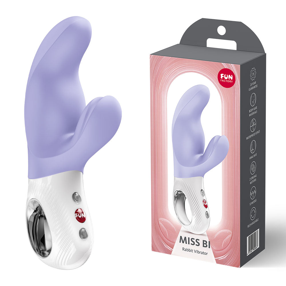Fun Factory Miss Bi – USB-C Rechargeable 17 cm Vibrator > Vibrators > Ladies > Rabbit - Tophatter Daily Deals