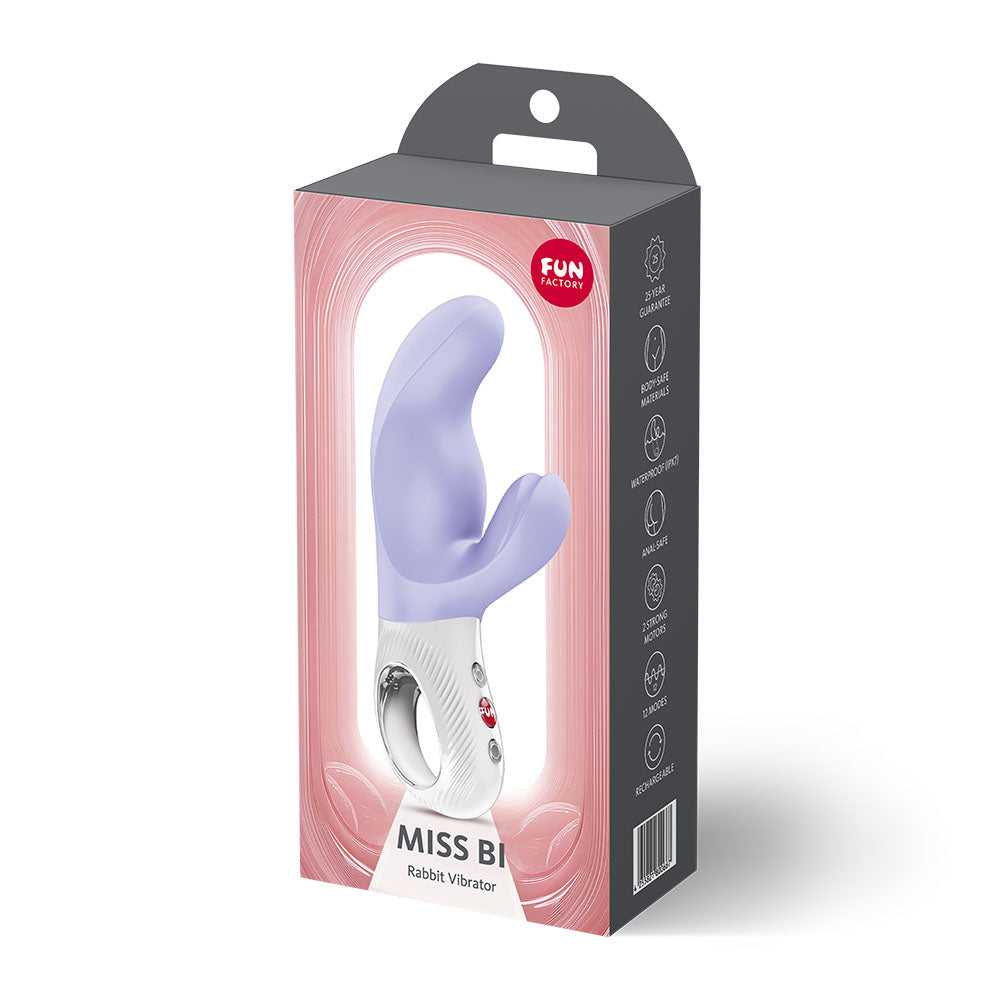 Fun Factory Miss Bi – USB-C Rechargeable 17 cm Vibrator > Vibrators > Ladies > Rabbit - Tophatter Daily Deals