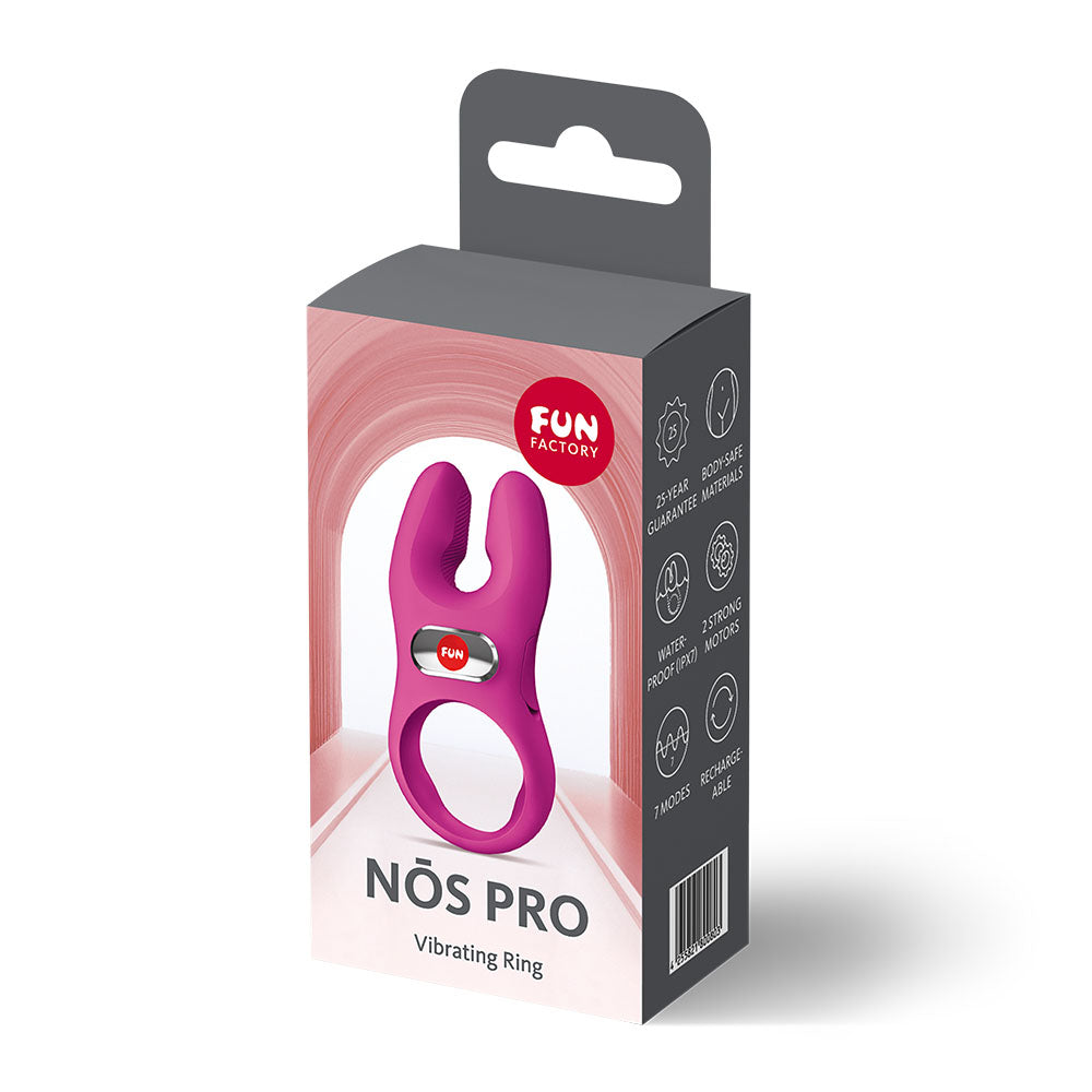 Fun Factory NOS Pro (Magenta) – USB-C Rechargeable Vibrating Cock Ring > Cock Ring > Vibrating - Tophatter Daily Deals