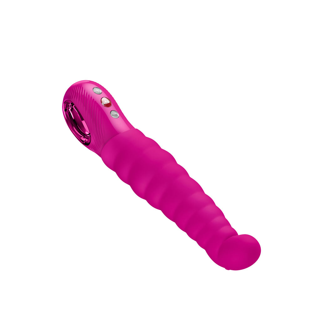 Fun Factory Patchy Paul (Magenta) – USB-C Rechargeable 23 cm Vibrator > Vibrators > G-Spot - Tophatter Daily Deals
