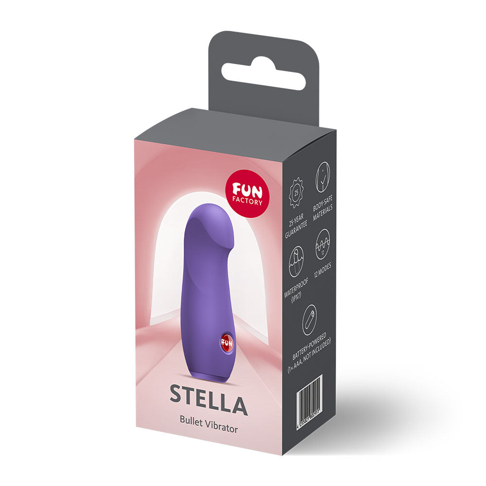 Fun Factory Stella (Blackcurrant) – Mini 12-Level Vibrating Bullet > Vibrators > Mini Vibrators - Tophatter Daily Deals