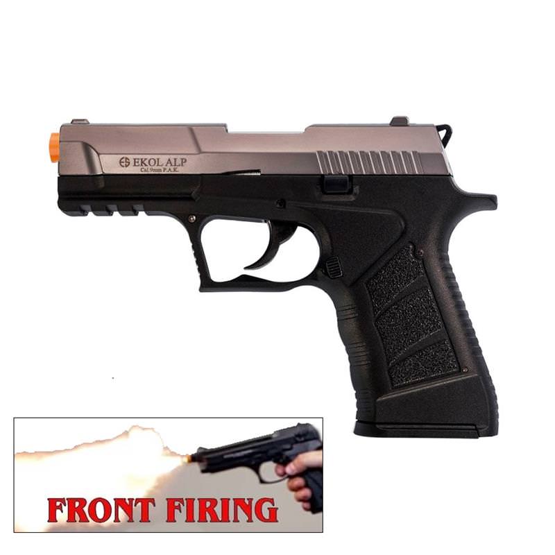 EKOL ALP Fume Finish 9mm Sub-Compact V92F Front Firing Blank Gun - Tophatter's Guns'N'Weapons Store Collectible Weapons - Tophatter Daily Deals