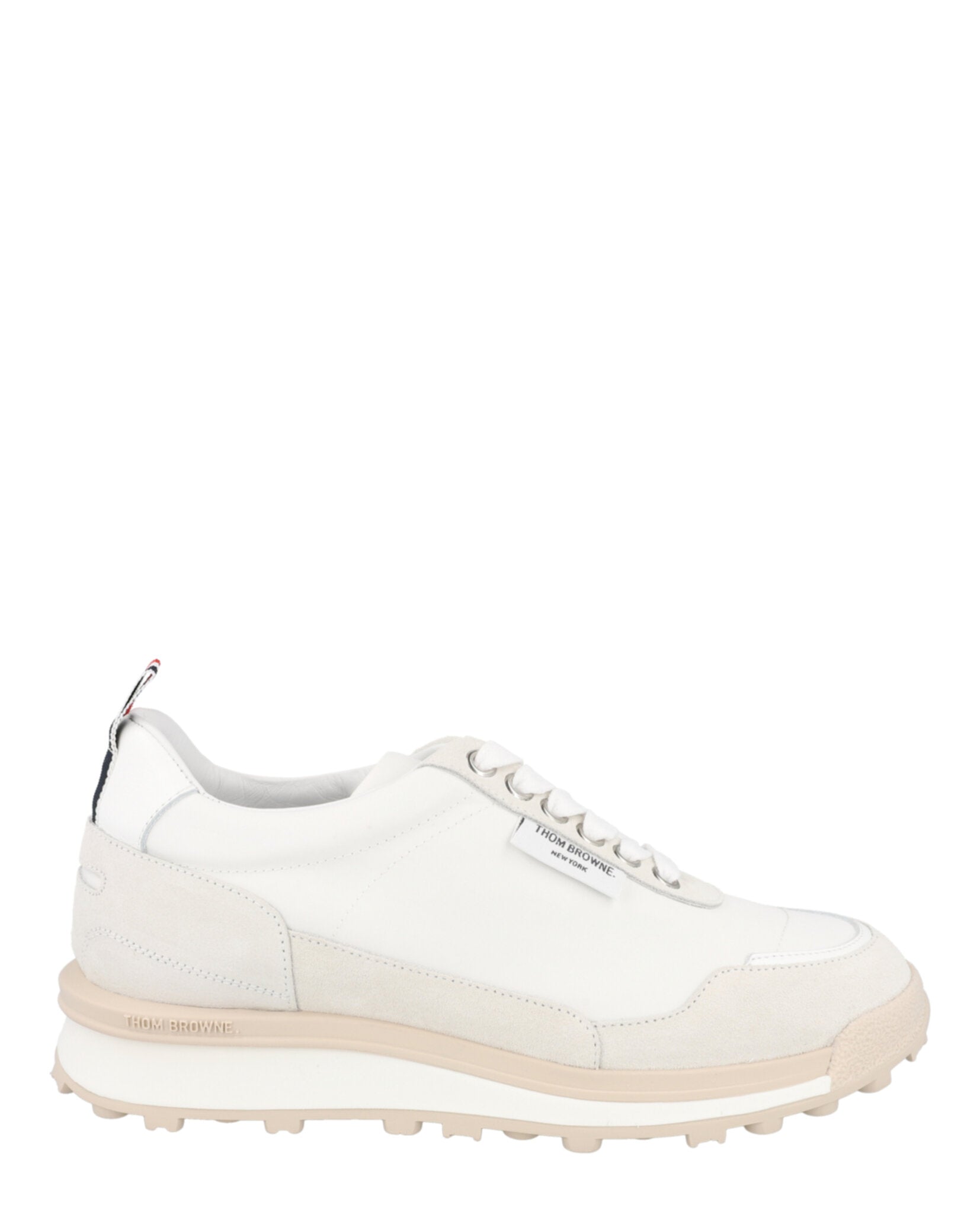 Thom Browne Alumni Trainer Sneakers White Footwear - Tophatter Daily Deals