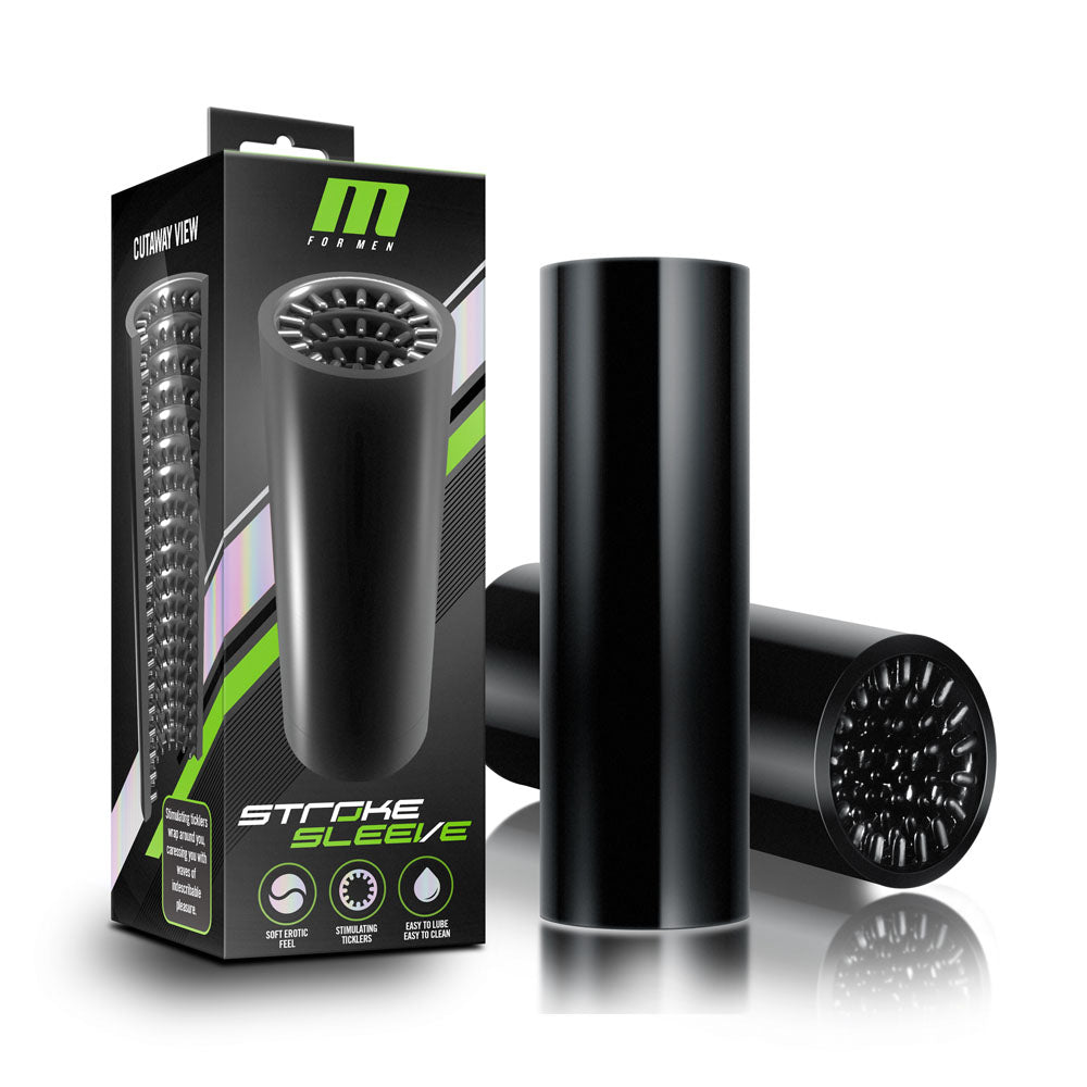 M For Men Stroke Sleeve (Black) – Sleek Masturbation Sleeve > Sex Toys For Men > Masturbators Cup - Tophatter Daily Deals