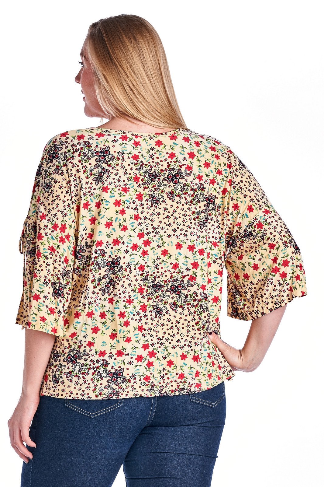 Women's Plus Size Floral Printed Wrap Top Plus Size / Tops - Tophatter Daily Deals