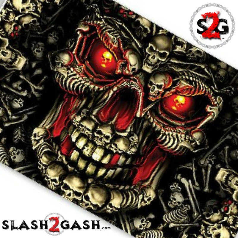 Hot Leathers Skull Made Of Skulls Flag 3 x 5 w/ Grom LIMITED EDITION Flag - Tophatter Daily Deals