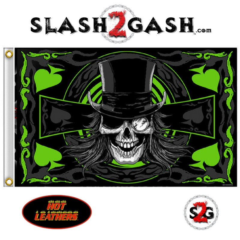 Hot Leathers Madder Hatter Flag 3 x 5 w/ Metal Grom LIMITED EDITION Flag - Tophatter Daily Deals