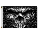 Hot Leathers Shredder Skull Flag 3 x 5 w/ Metal Grommets Flag - Tophatter Daily Deals