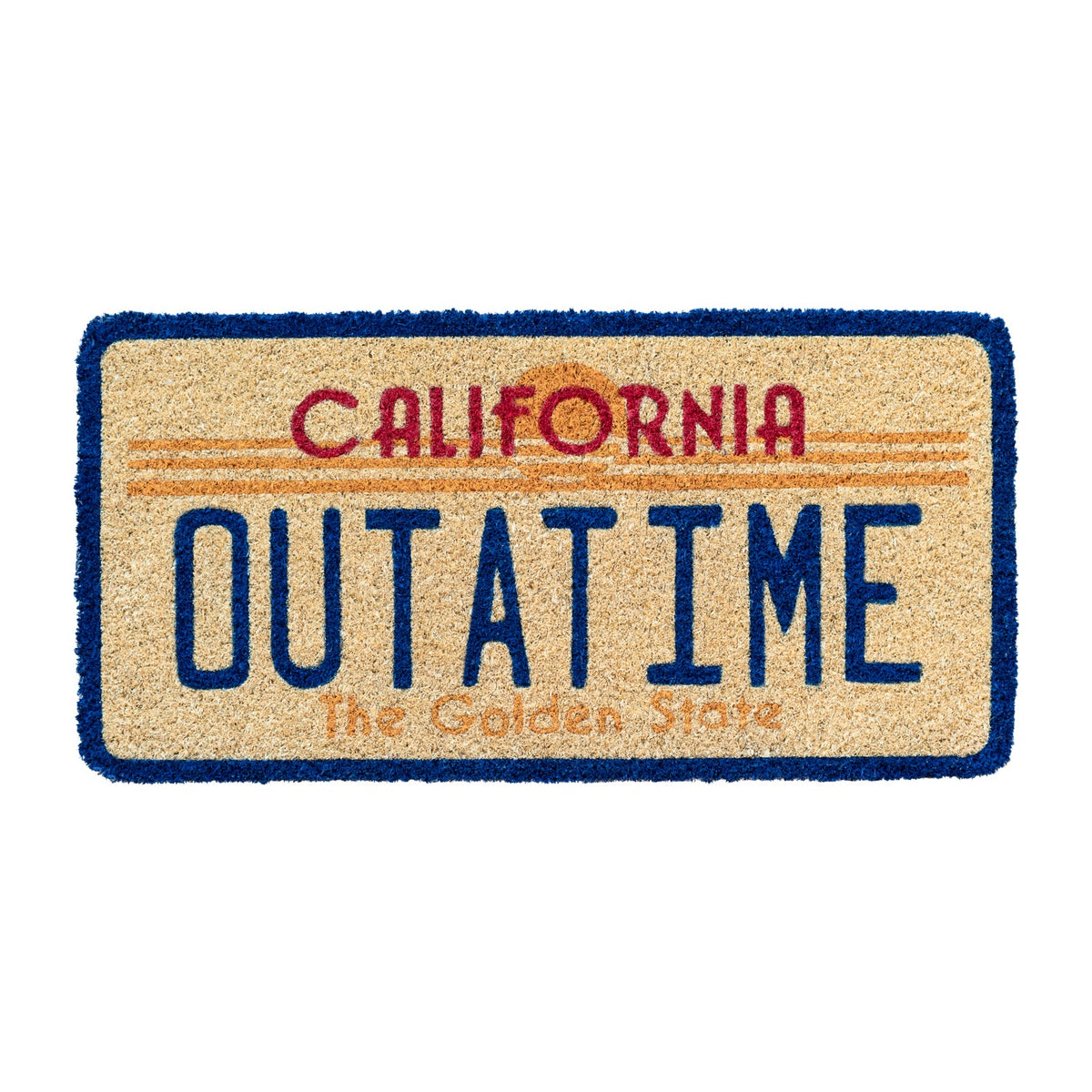 Back To Future - Delorean Licence Plate Door Mat Collectible Merchandise - Tophatter Daily Deals
