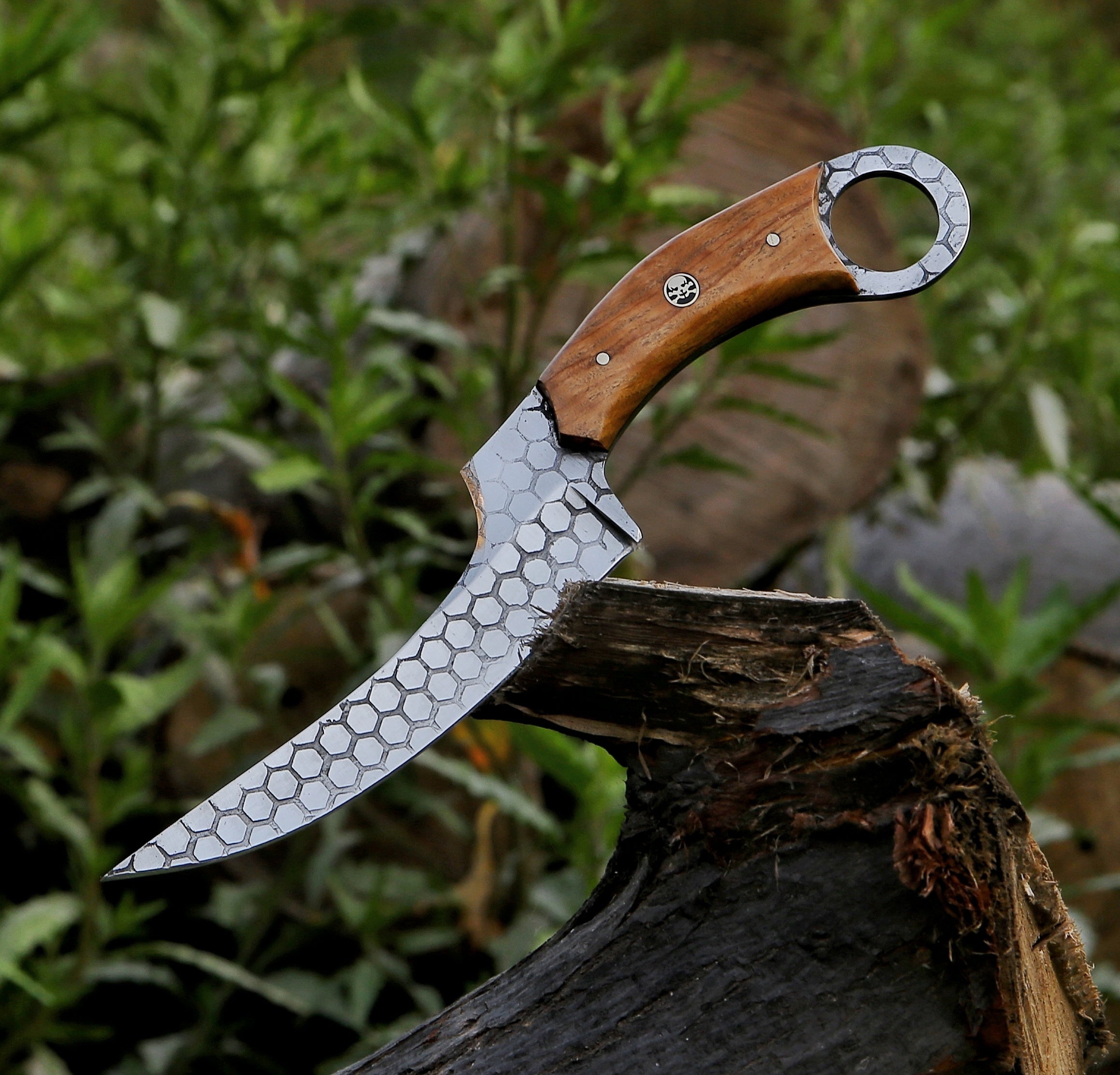 10.3" Hand Forged Tactical Combat Custom Handmade Fixed Blade Knife - TOPHATTER'S ARMORY DEALS Collectible Weapons - Tophatter Daily Deals