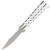 Silver Classical Butterfly Knife Collectible Weapons - Tophatter Daily Deals