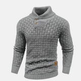 Soft Men's Knit Sweater - Shawl Collar, Knit, Casual Gray - Tophatter Daily Deals
