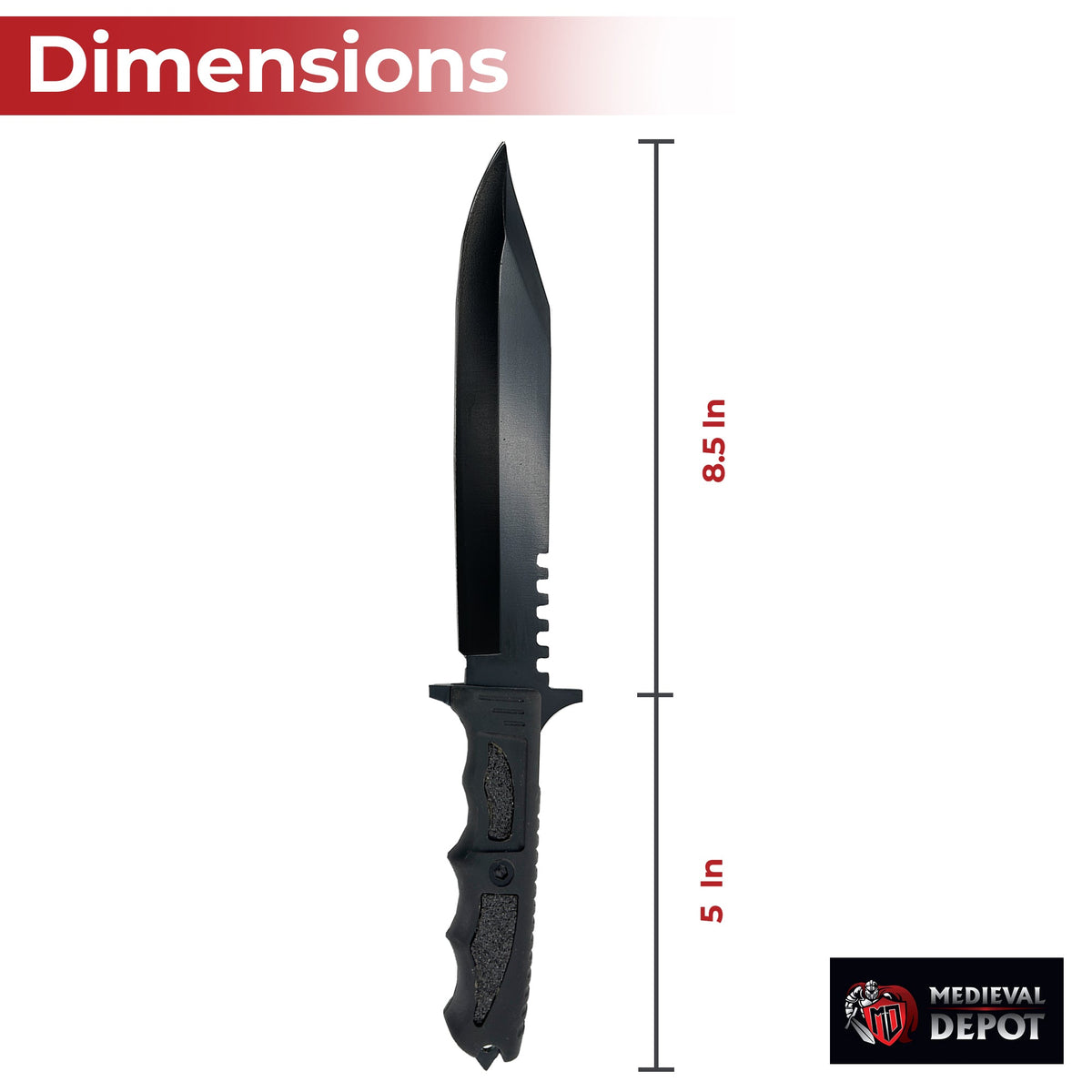 Fixed Deadly Reinforcements Blackout Knife knives - Tophatter Daily Deals