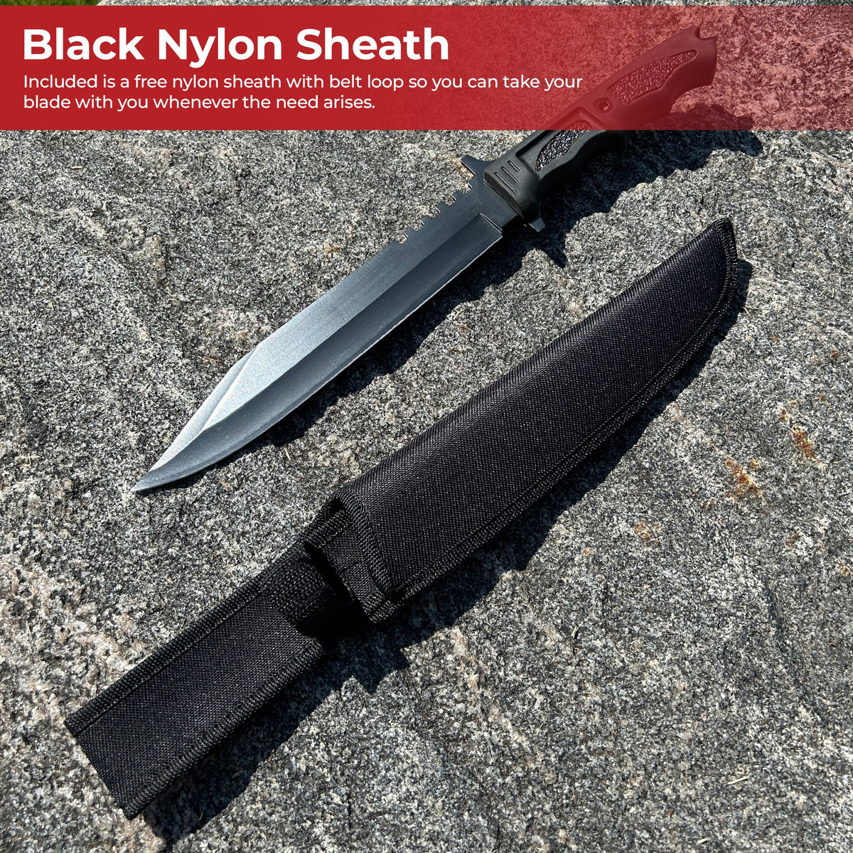 Fixed Deadly Reinforcements Blackout Knife knives - Tophatter Daily Deals
