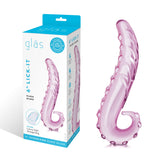 Glas Lick It 6 Inch Textured Glass Dildo > Glass > Dildos - Tophatter Daily Deals