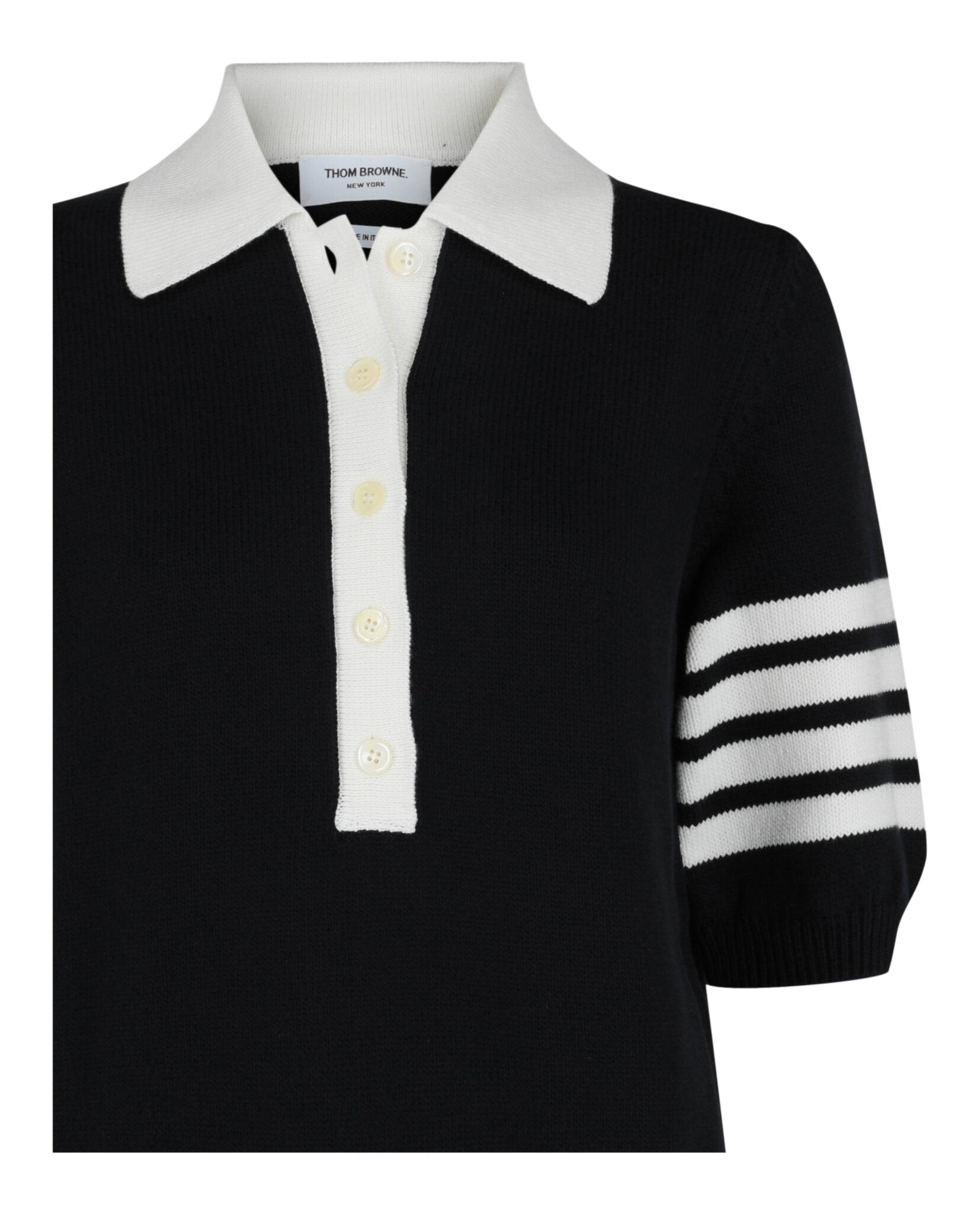 Thom Browne Cotton 4-Bar Hector Polo Polos - Tophatter Daily Deals