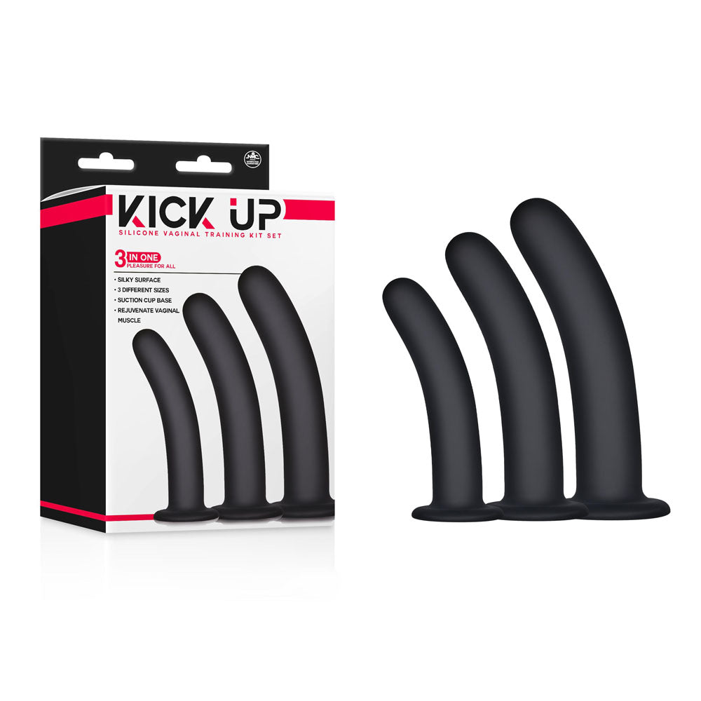 Kick Up Silicone Vaginal Training Kit – Three Sizes Suction Cup Base Training Kit > Sex Toys > Dilators - Tophatter Daily Deals