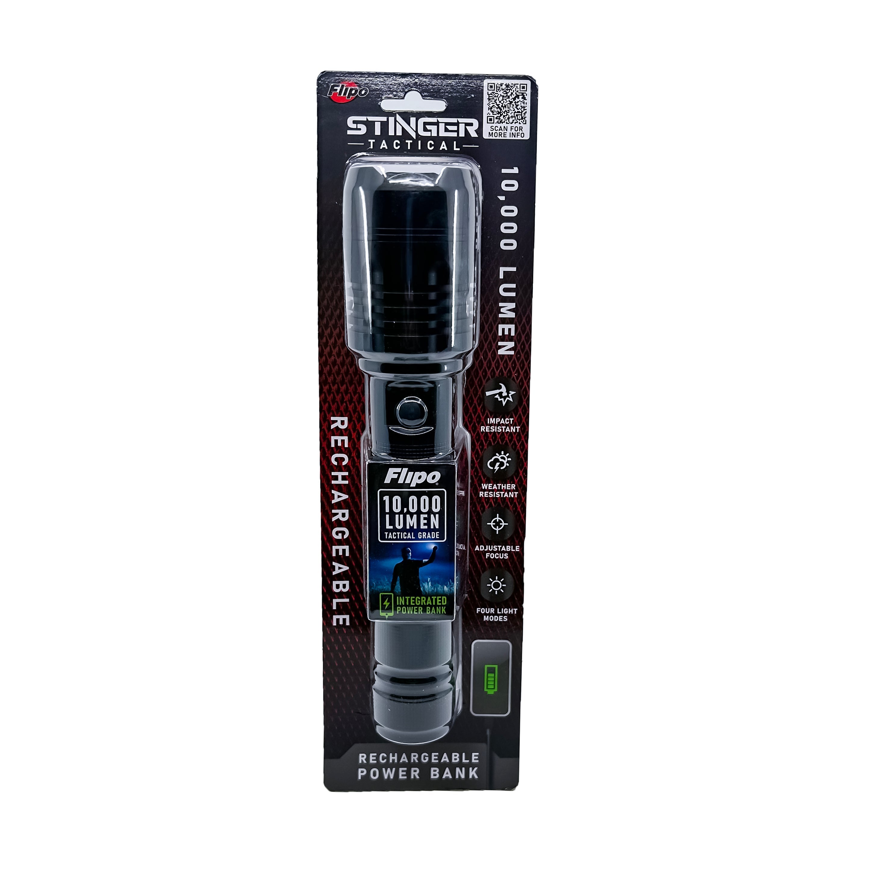 Stinger™ Tactical Lumen Rechargeable Flashlight Flashlight - Tophatter Daily Deals