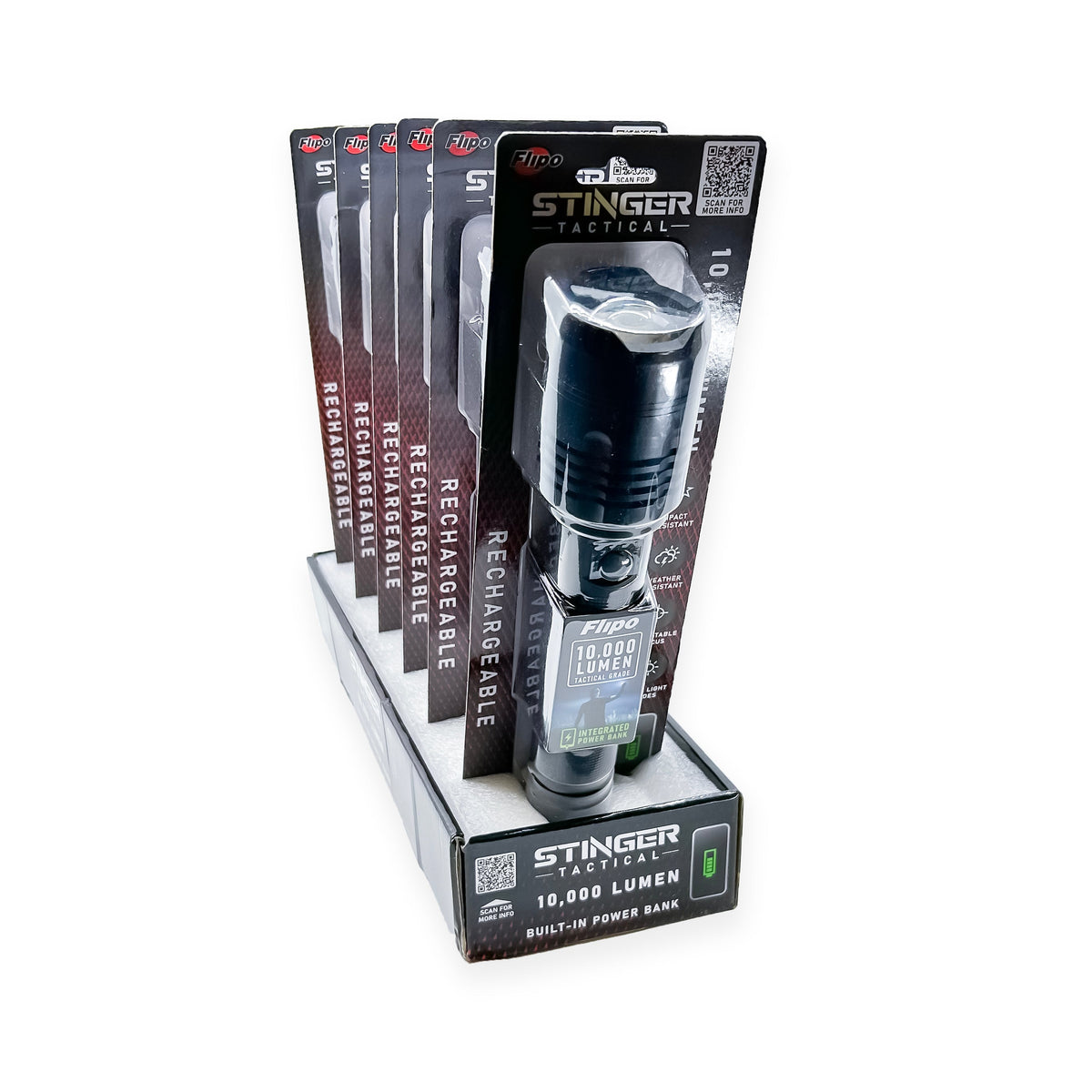 Stinger™ Tactical Lumen Rechargeable Flashlight Flashlight - Tophatter Daily Deals