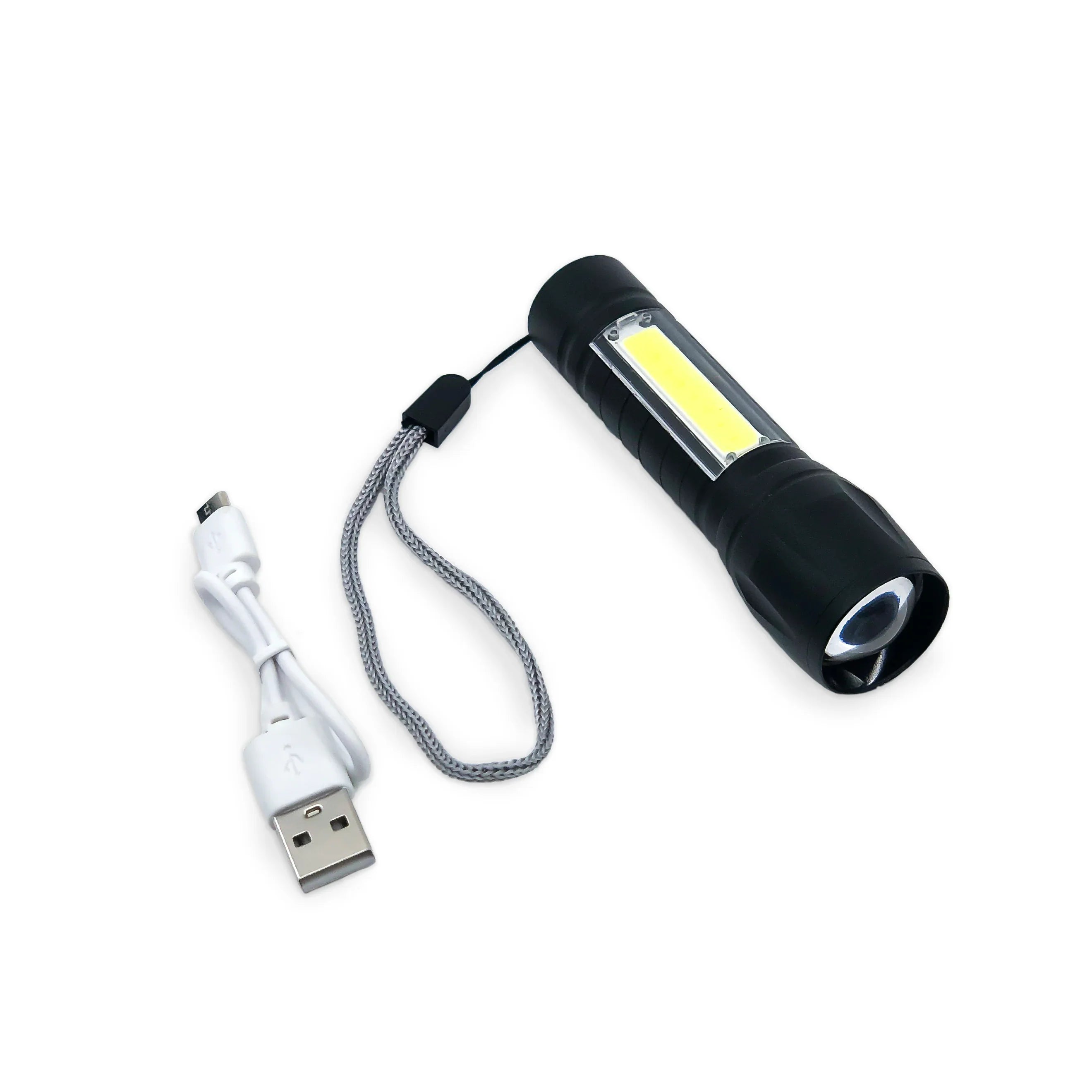 Micro Stinger Rechargeable LED Flashlight & COB LED Work Light - Tophatter Daily Deals