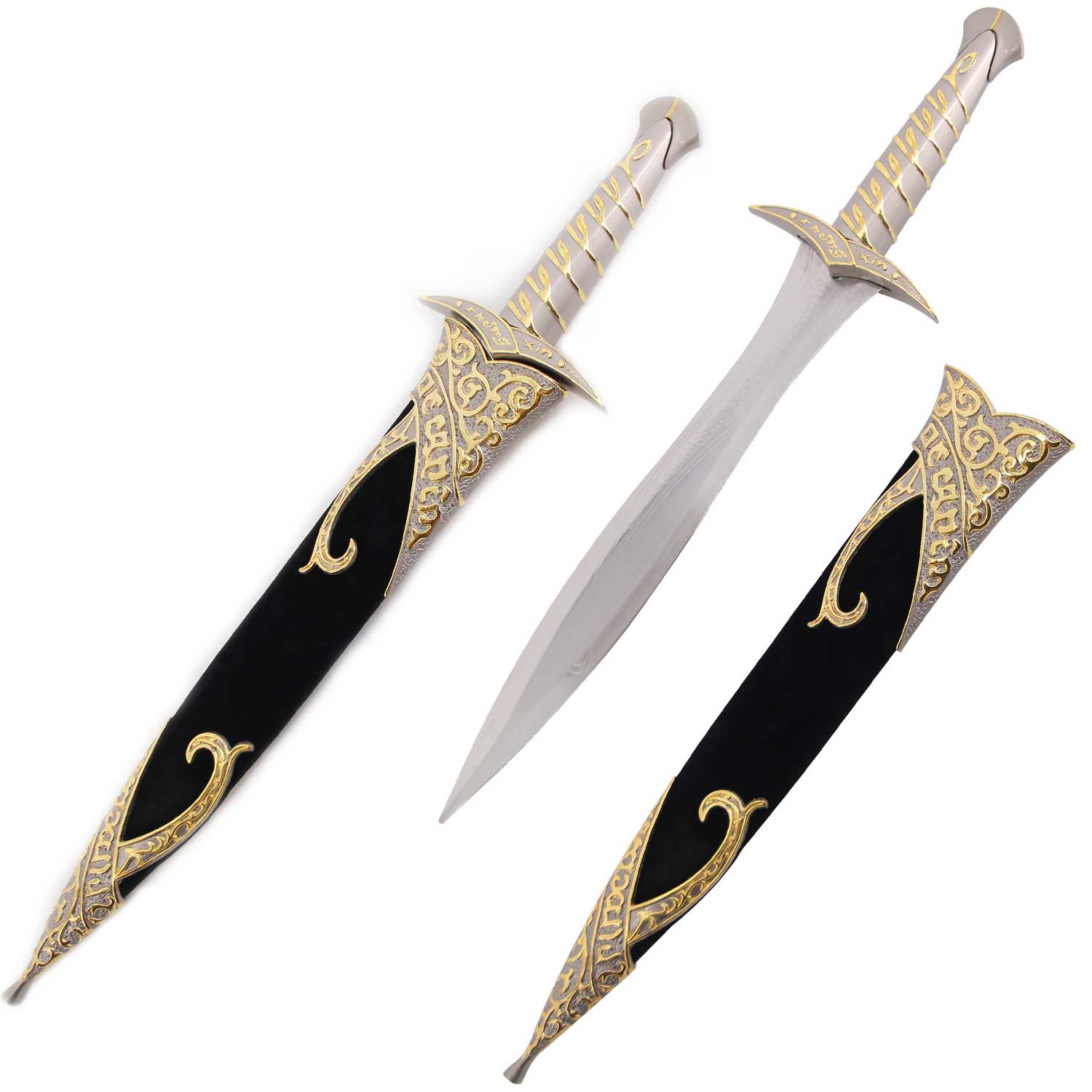 20" Fantasy Sting Dagger Short Sword with Scabbard Collectible Weapons - Tophatter Daily Deals